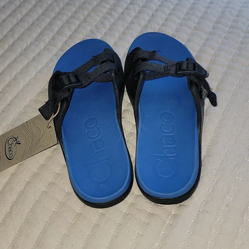 NWT Chaco K's Chillos Youth Active Blue Adjustable Strap Sandals Size 5